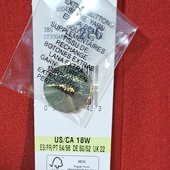 📣Le Suit Plus Size 18W Red Business Suit Valentine's ❤️ Christmas 🎄Suit  🆕 - Picture 4 of 5